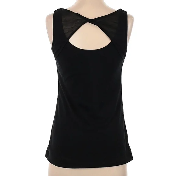 Athleta Athletic Tank, Solid Black Print, Keyhole Twist Back, Size XS - Picture 13 of 14